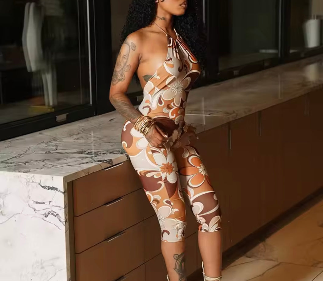 you - jumpsuit brown